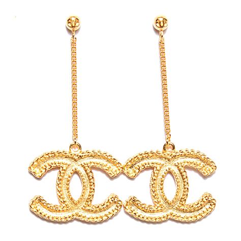 chanel cc logo earrings cheap|chanel cc earrings real.